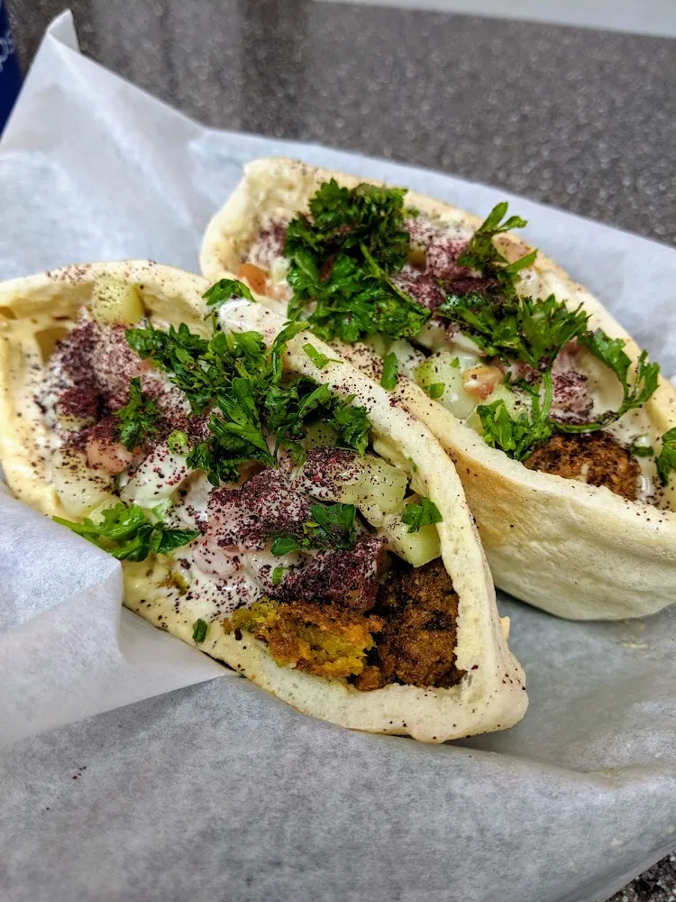 Beef Shawarma with Tahini and Hot Sauce